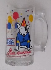 Spuds Mackenzie Bud Light Stein, 5 1/2" Tall, Original Party Animal, VGC, NICE!