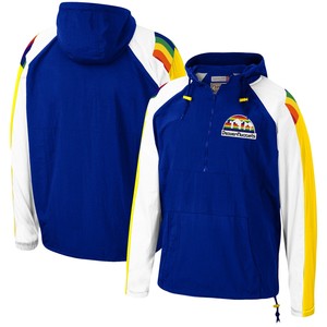 Denver Nuggets Mitchell & Ness Hardwood Classics Anorak Half-Zip Pullover Hoodie | eBay