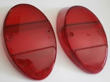 REAR TAIL LIGHT LENS SET LEFT & RIGHT (PAIR) VOLKSWAGEN T1 BUG BEETLE 1962-1967