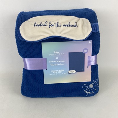 Disney Princess X Popsugar Princess Happily Ever After Chenille Throw & Eye Mask