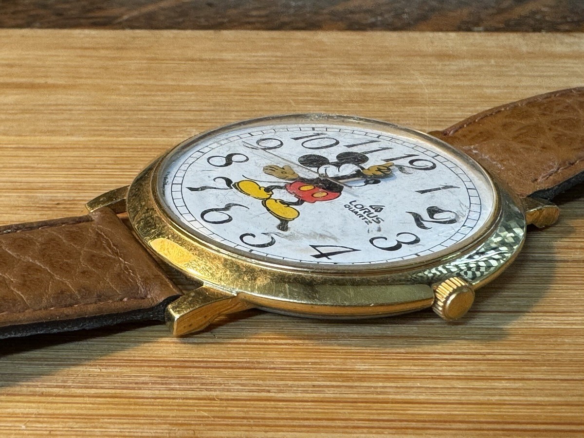 SEIKO LORUS Mickey Mouse ヴィンテージ 稼働品 美品 Vintage Mickey Mouse Lorus By Seiko Wristwatch Walt Disney