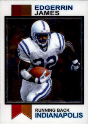 2023 Topps Composite 1973 Topps Football Chrome Edgerrin James #1973-15 HOF