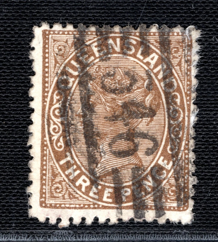 Australia States QUEENSLAND QV 3d *546*Numeral AYRSHIRE DOWNS Used RARE 2WHITE60 - Image 4 of 4