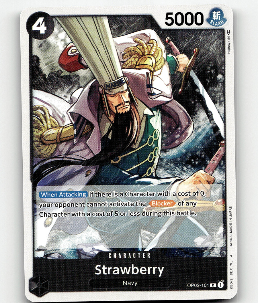 One Piece Card Game Strawberry Paramount War OP02-101