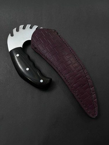 Custom Handmade Carbon Steel Blade Riddick Karambit Knife-Hunting Knife Camping - Picture 2 of 9