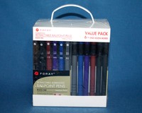 Foray Value Pack 72 Rubberized Retractable Ball Point Pens Medium Black Ink Foray Value Pack 72 Rubberized Retractable Ball Point Pens Medium Black Ink
