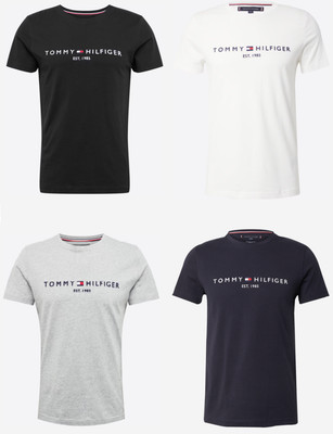Tommy Hilfiger Logo T-Shirt Shirt Herren Neu Gr S-XXL