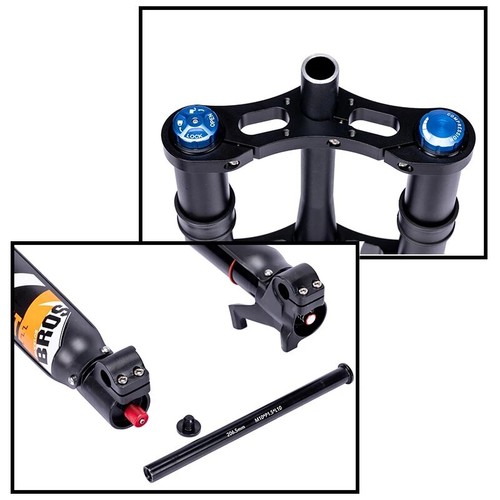 Inverted Air Fork 20/26Inch E-bike Fat Fork Travel 180mm Thru Axle 15*150mm - Picture 13 of 18
