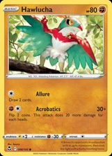 Pokemon Hawlucha (98/215) Silver Tempest LP REVERSE HOLO