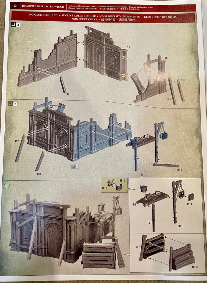 DOS nuevos en Sprue Warcry Domicilio Shells Terrain Warhammer Age of Sigmar Mordheim Foto 4 de 4