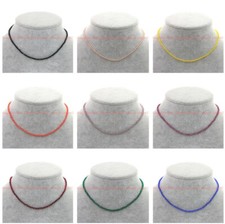 Faceted 3mm Bright Multi-Color Spinel Crystal Round Gems Beads Necklace 18''