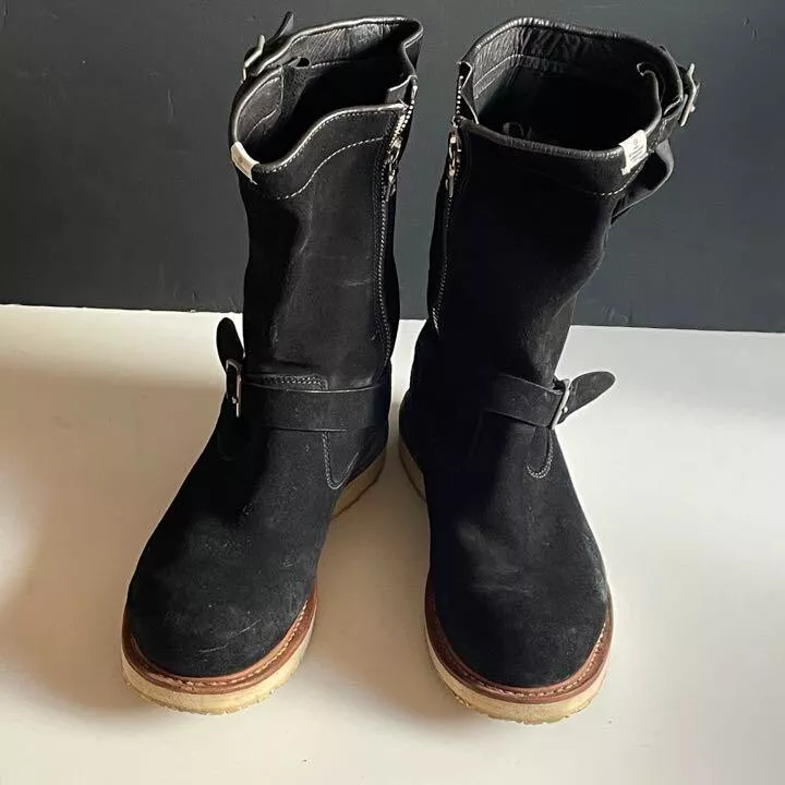 visvim suede engineer boots [US8]