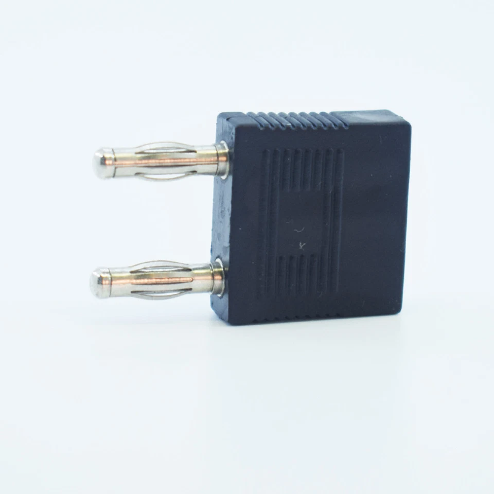 10x Brass Dual 4mm Banana Male To Single Banana Female Space 14mm Audio Adapter - Image 3 of 3