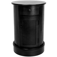 Oriental Furniture 26 Classic Oval Design Nightstand - Black, New, Free Shippin on sale Oriental Furniture 26 Classic Oval Design Nightstand - Black, New, Free Shippin on sale