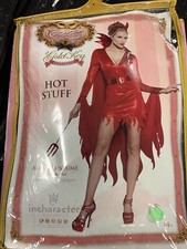 New Women  s Hot Stuff Red Sequin Adult Costume Size XS
