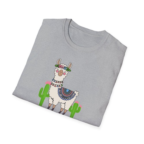 Cute Llama T-Shirt, Unisex Softstyle Tee, Perfect for Llama Lovers - Picture 5 of 25