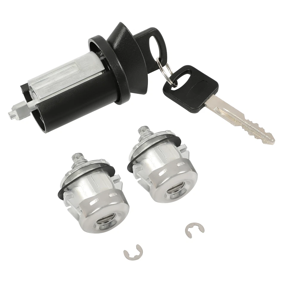 Cilindros de bloqueo de puerta e interruptor de encendido con llaves para Ford E150/250/350 1996-2008 Foto 3 de 4