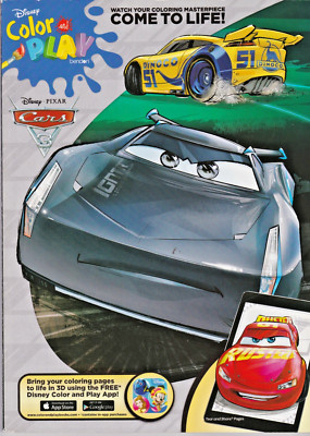 Brand New Disney PIXAR Cars  Come To Life! Brendon Color & Play Book