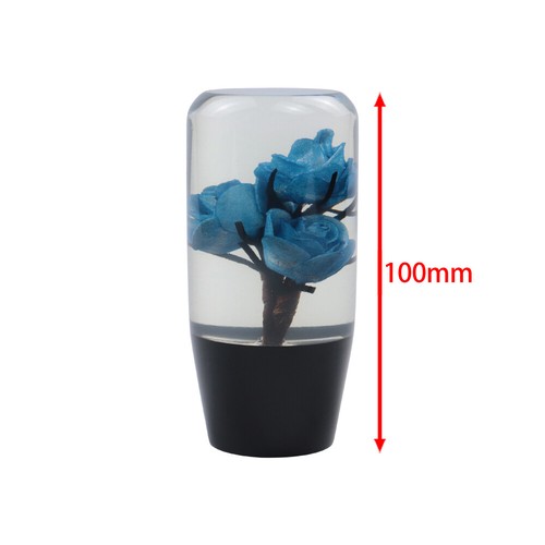 VIP 10CM JDM Clear Real Flowers Manual Gear Stick Shift Knob Lever Shifter - Picture 33 of 37