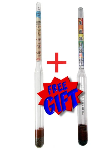 High accuracy hydrometer  for wine making + for Moonshine & Whiskey.