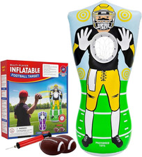 Preferred Toys 65  Inflatable Football Target Net Toss Game - Double-Sided Throw