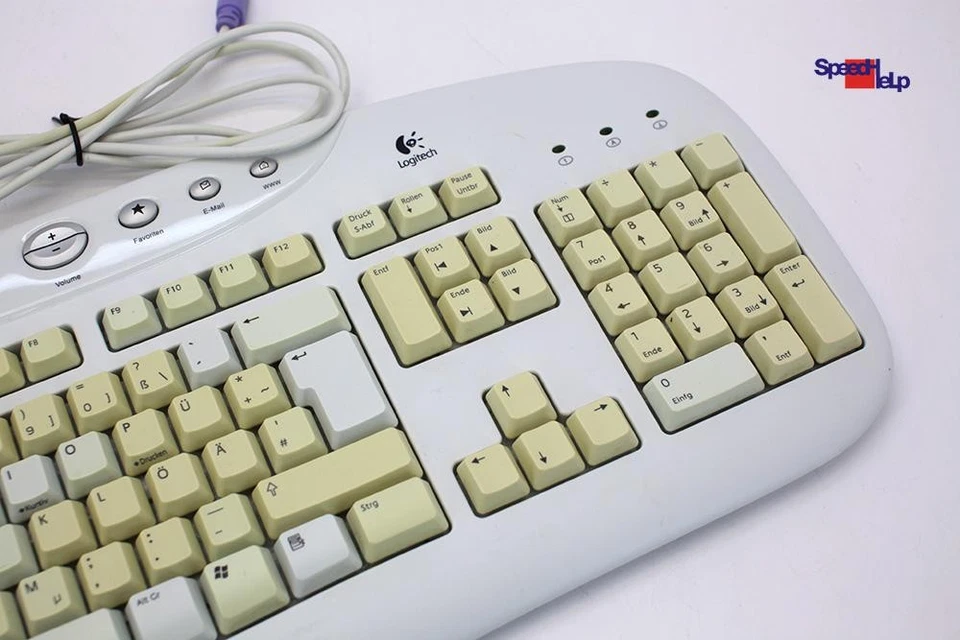 Logitech Y-SZ49 PS/2 Keyboard Computer DE German PS2 QWERTZ Alte Old PC - Image 3 of 4