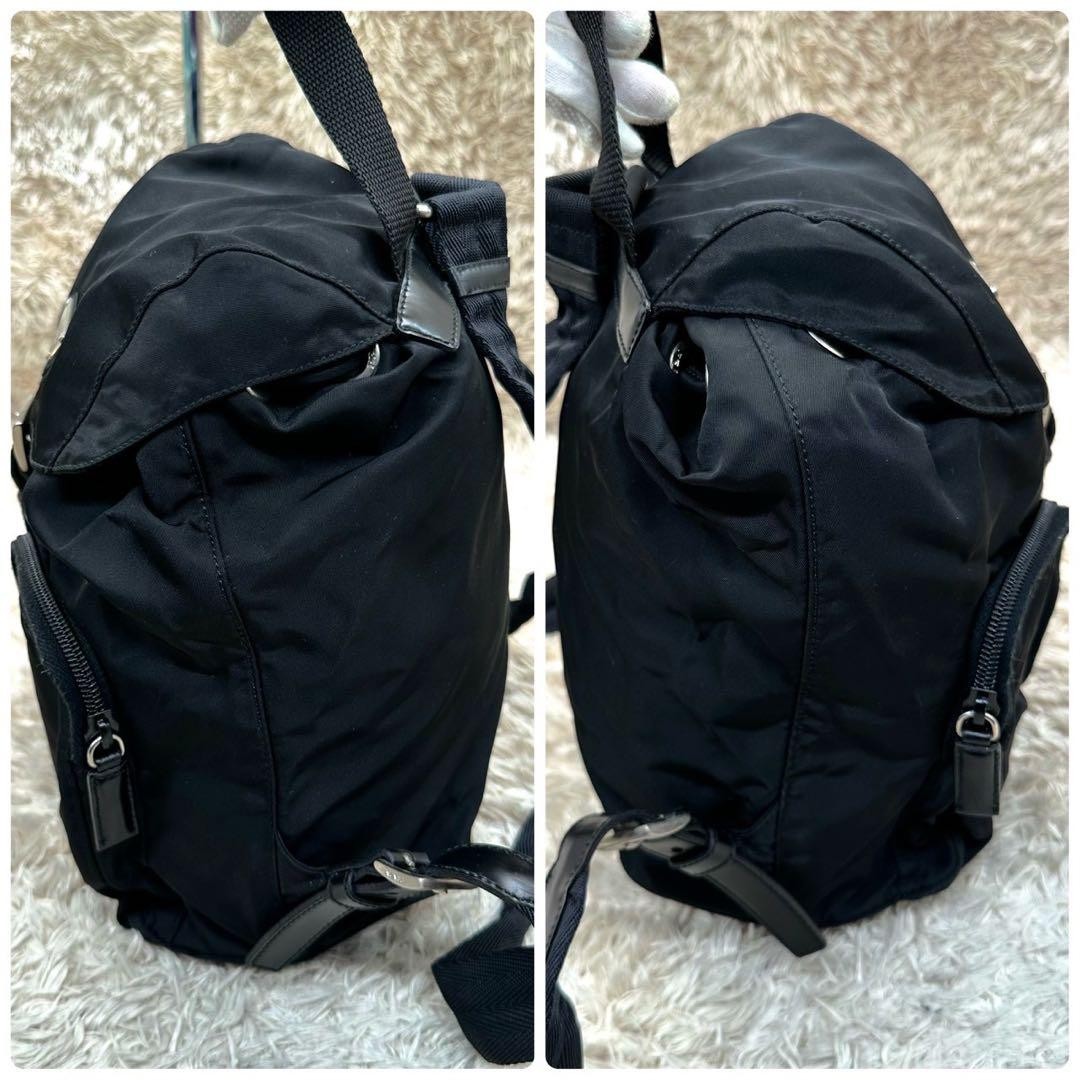 Excellent condition PRADA Backpack Black Nylon Tr… - image 5