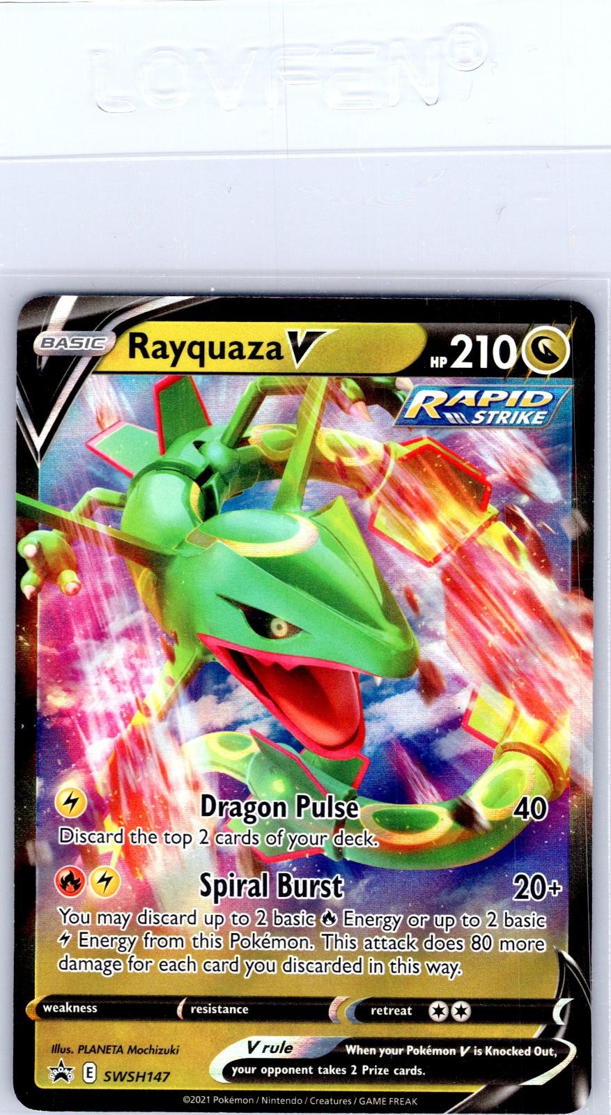 Rayquaza V SWSH147 Holo Promo Sword & Shield Promo Pokemon Near Mint
