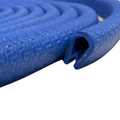 Blau PVC U Kanal Rand Zierleiste Griffe 2-4 mm Abschlussleiste