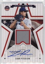 2025 Panini Stars and Stripes Signature Materials Liam Peterson Auto 0j81