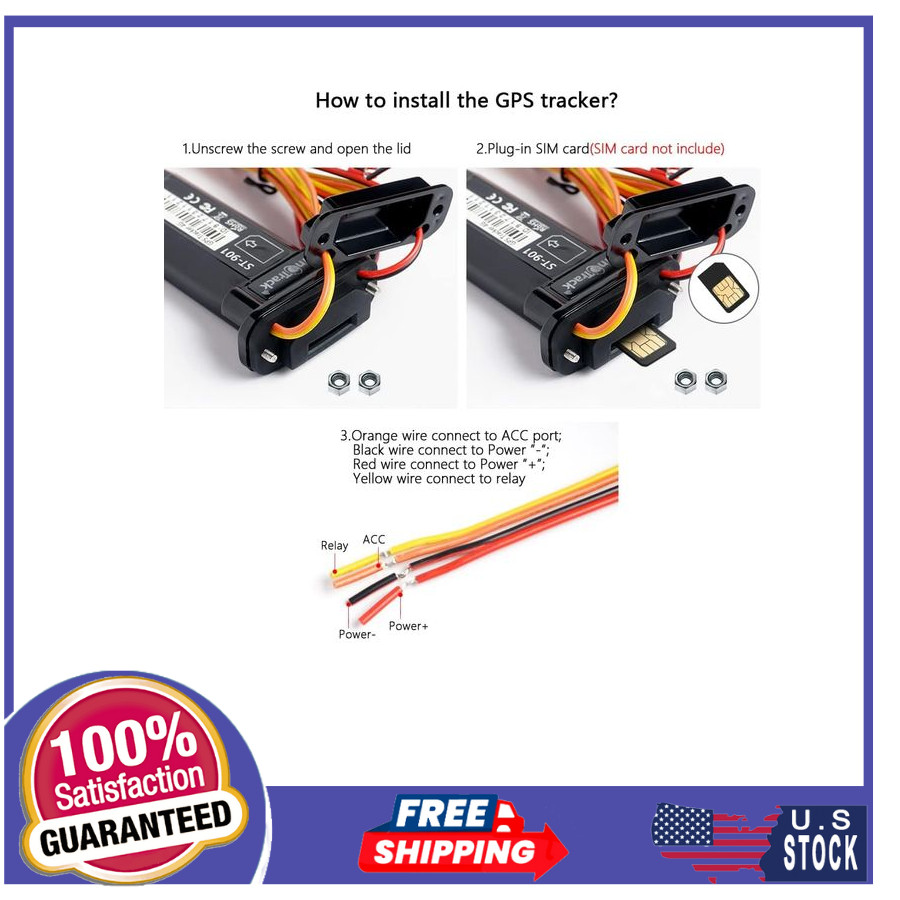 SinoTrack ST-901L 4G LTE GPS Tracker Waterproof Real-Time Locator for Car Truck