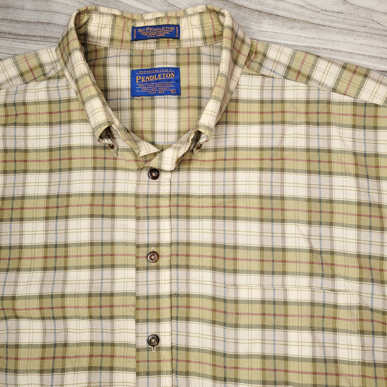 Pendleton Sir Pendleton Plaid Button Down Shirt X… - image 1