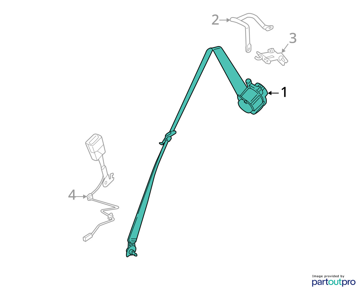 BMW i8 2014-2020 Front Right Seat belt