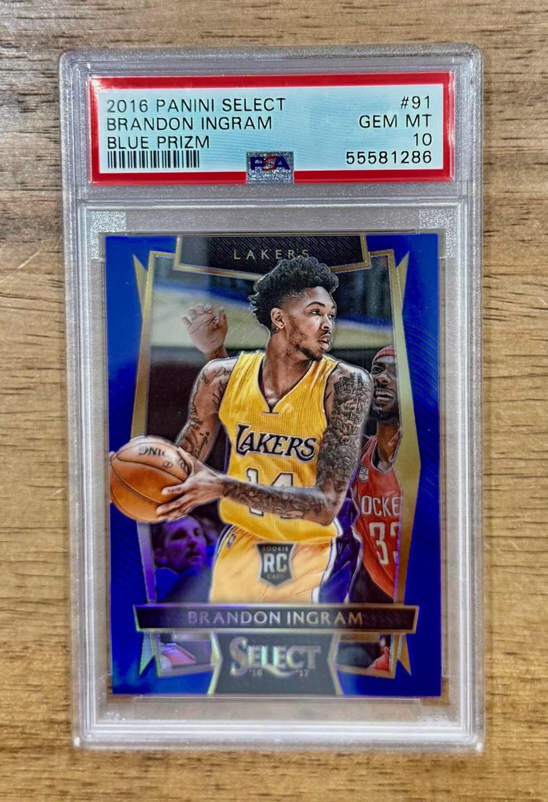 2016-17 Select BRANDON INGRAM Blue Prizm RC /299 PSA 10 LOW POP Lakers #91