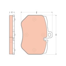 Satz Bremsbeläge Bremsklötze vorne für Audi A6 C6 4F2 4F5 Q7 4LB | 24323032