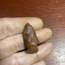 MLC s8144 1 3/8” Jasper Archaic  Birdpoint Arrowhead OH Ohio - PA Stone Artifact