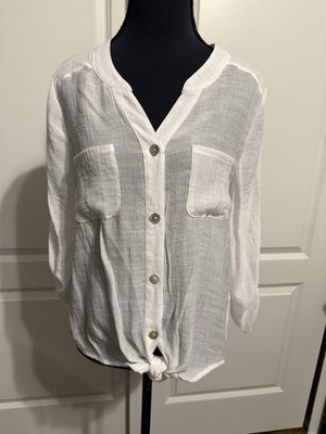 Ruby Rd Tie Button Shirt