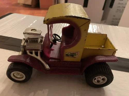 Vintage 1970's Tonka Hot Hauler Hot Rod Toy Pressed Steel T-Bucket Car