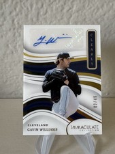 Gavin Williams Clearly Auto 2/49🔥2023 Panini Immaculate Collection
