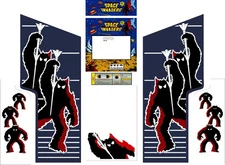 Space Invaders Arcade Side Art 8 Piece Set Laminated High Quality