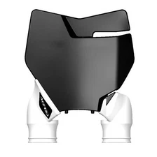 Acerbis Raptor Front Number Plate Black/White #2527421007 KTM