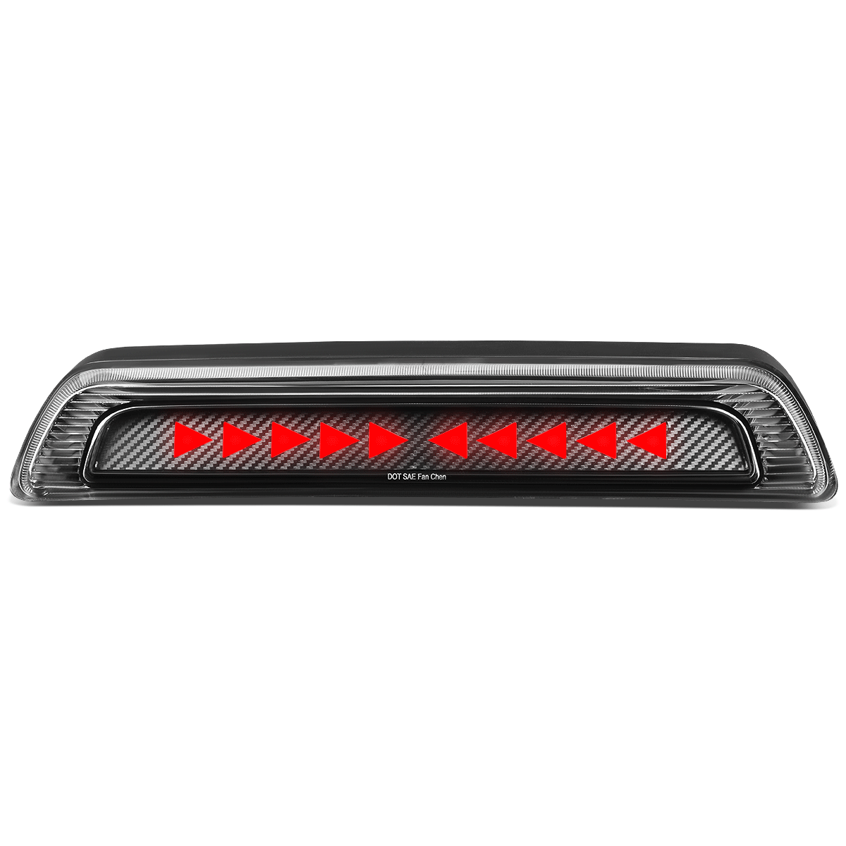 For 2007-2017 Toyota Tundra Chasing Triangle LED Carbon Third Brake Light Lamp