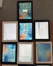 7 Work  Lot of 17 BROKEN iPad A1430 16BG 32GB White Black Fast Ship Check 