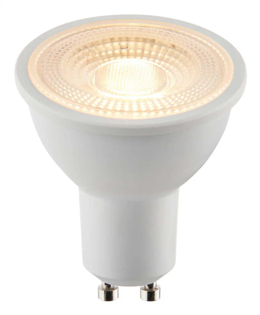 Light Bulb White 5w SMD LED GU10 3000K Non Dimmable 450lm 60° Beam Saxby 112545