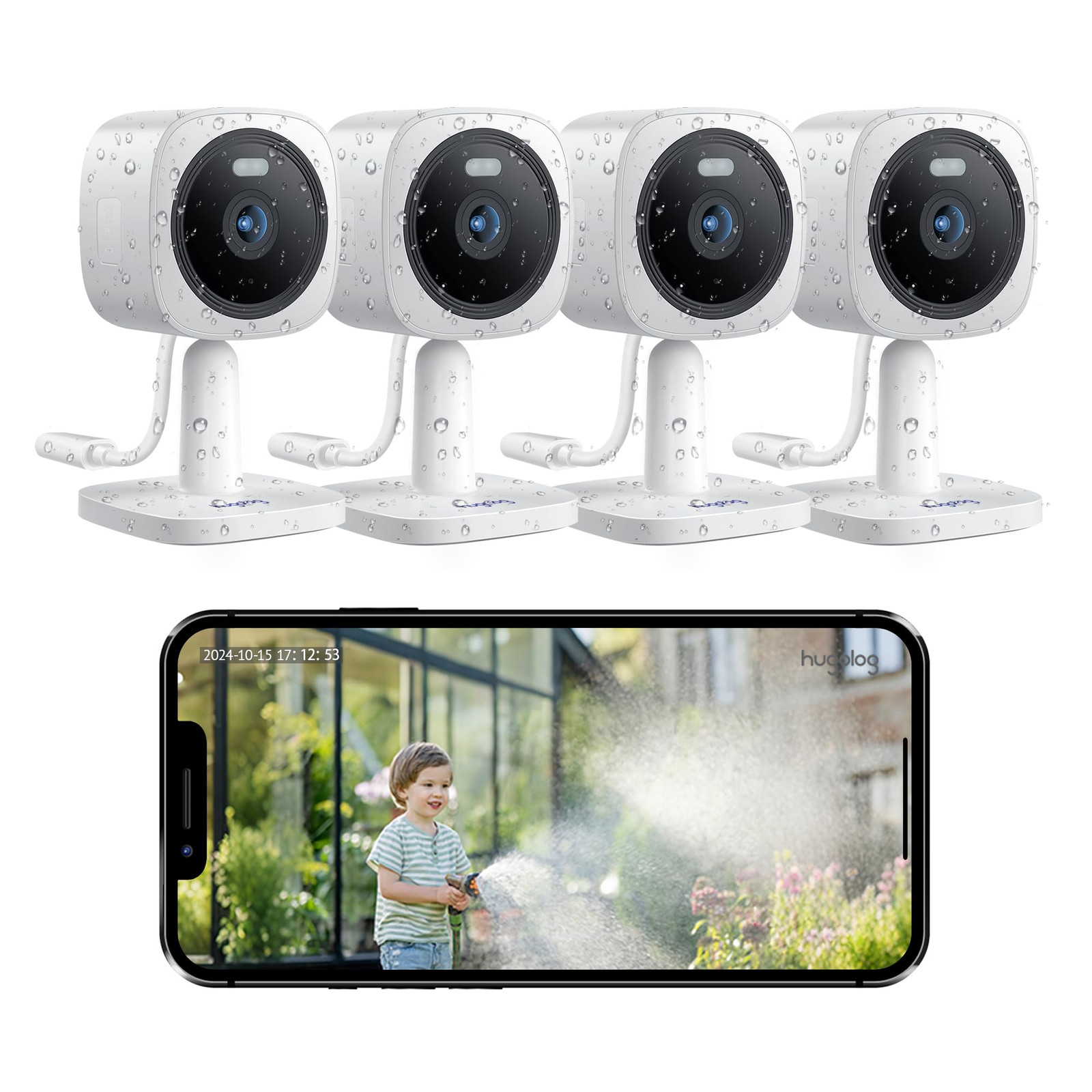 3K 5MP Indoor Outdoor Home Security Camera with Starlight Night Vision