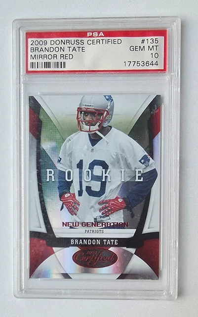 Brandon Tate 2009 Donruss Certified Mirror Red #135 RC Rookie /250 PSA 10
