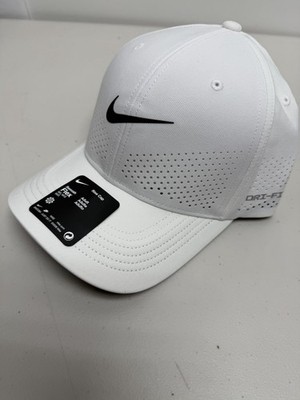 Nike Golf Dri-Fit ADV Rise SwooshFlex Cap Hat WHITE | Size M/L