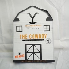 Wild Willies Yellowstone The Cowboy Mens Premium Beard Grooming Gift Set Kit