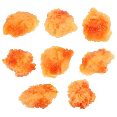  8 Pcs Chicken Popcorn Modelle Pvc-hühner-popcorn Künstliches Essen