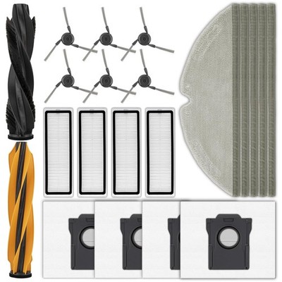 (21 Pack) D20 Plus Parts with Dreame D20 Plus Robot Vacuum Cleaner, 2 Roller ...